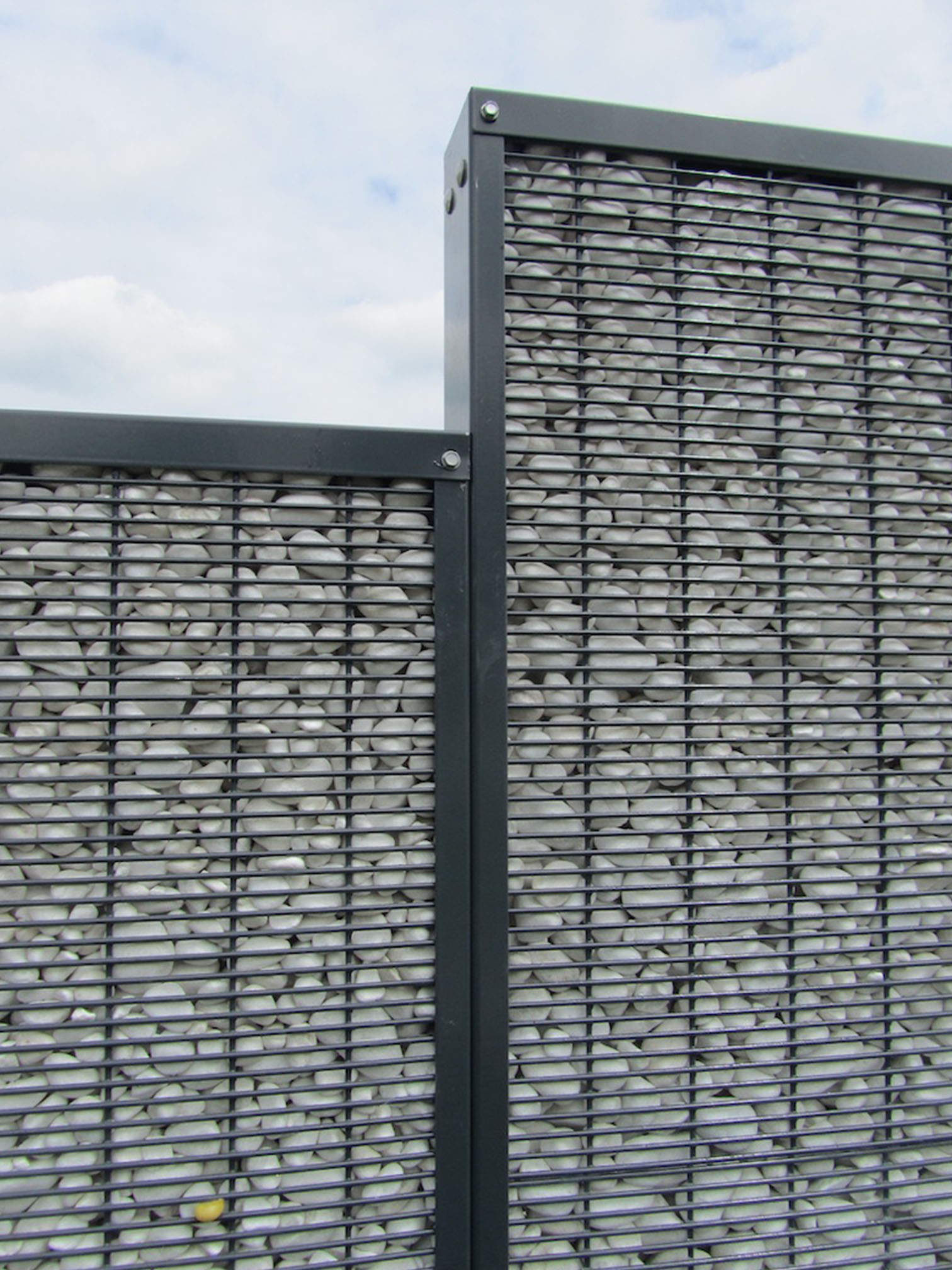 Clôture gabions